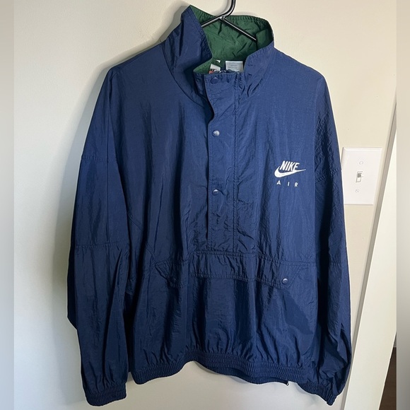 Vintage 90’s Nike Blue and Green Windbreaker Jacket - Picture 1 of 4